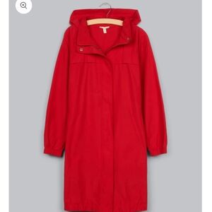 Eileen Fisher Vibrant Red Trench Coat